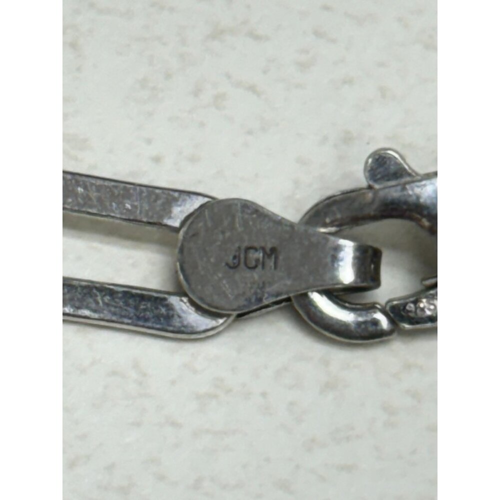 Sterling Silver Rectangular Link Chain Necklace S… - image 4